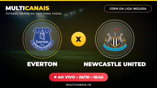 Banner Everton x Newcastle United