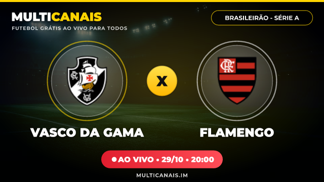 Banner Vasco da Gama x Flamengo