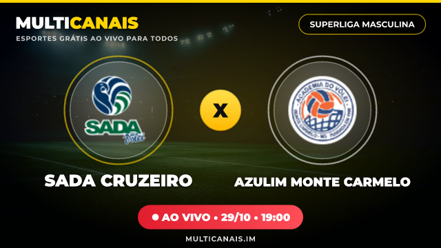 Banner Sada Cruzeiro x Azulim Monte Carmelo